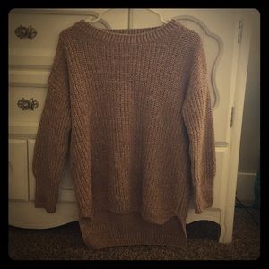 brown oversized sweater